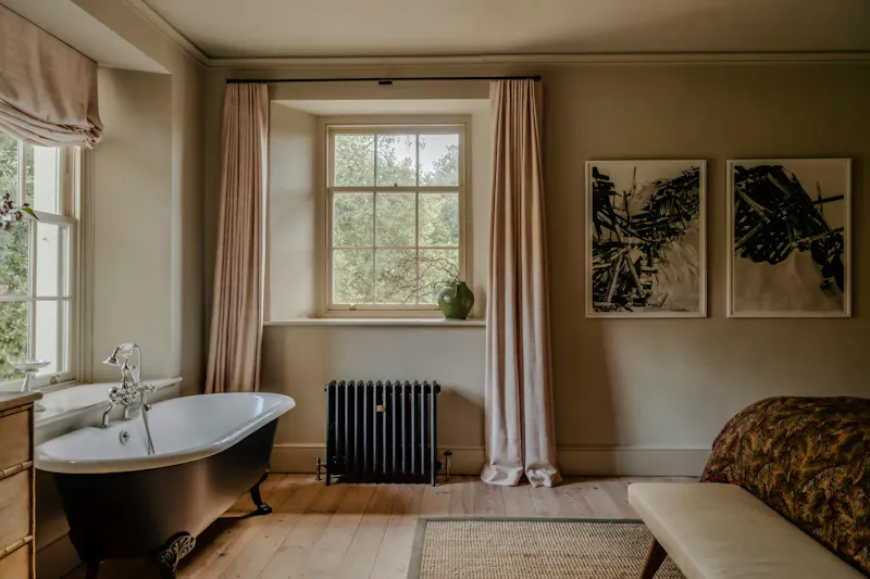 Bath - rolltop at Historic Taunton Country Home, A1708 (photo 22)
