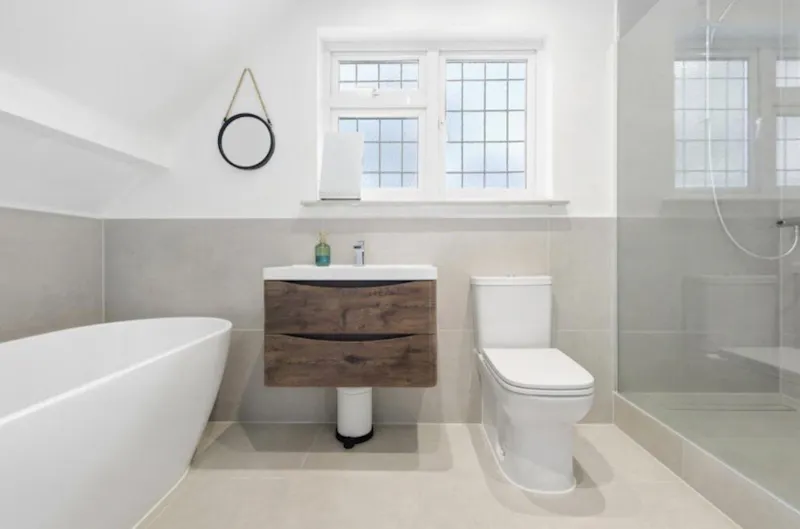 Bath at Rayleigh Black & White Home , D2891 (photo 18)