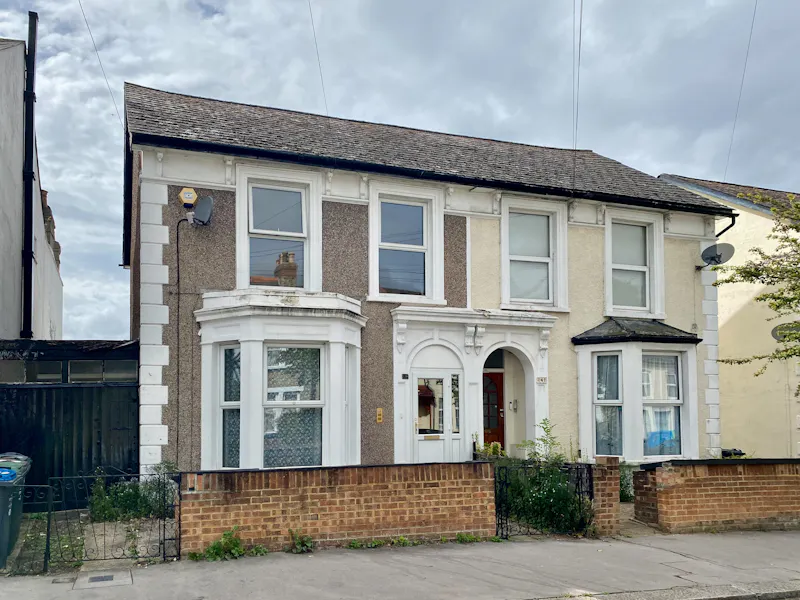 Front Exterior at South Norwood Unmodernised Home, B2064 (photo 1)