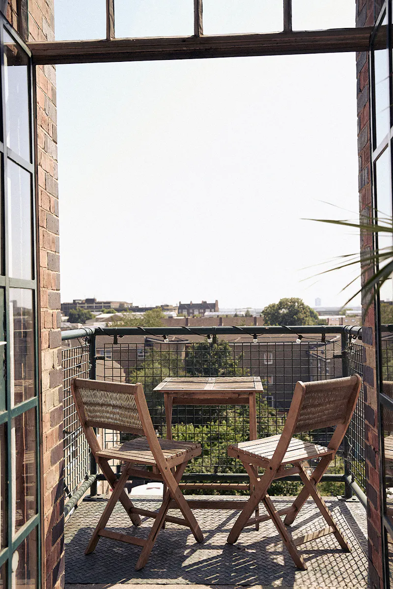 Balcony at Bow Victorian Warehouse Flat, N506 (photo 26)
