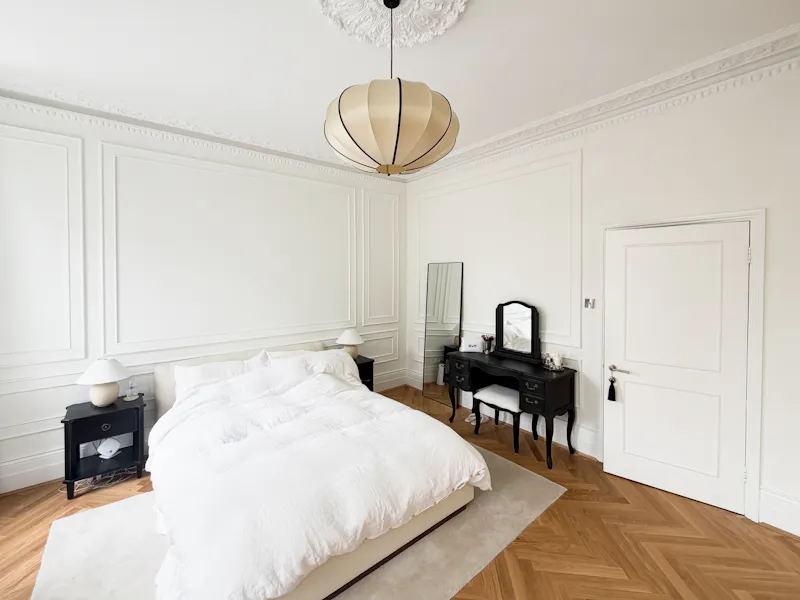 Bedroom at Stylish Chelsea Townshouse Flat, F1283 (photo 9)