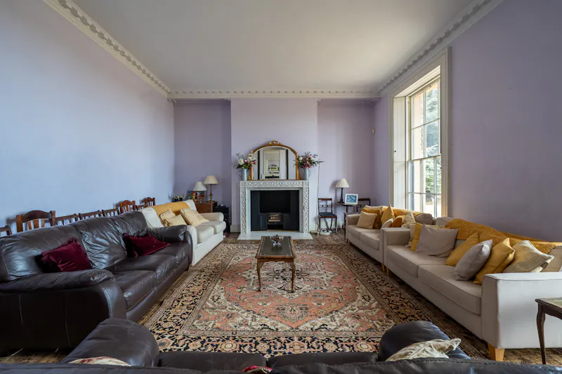 Living Room at Vacant Georgian Estate Bedford, A1713 (photo 13)