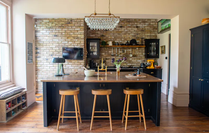 Kitchen island at Strawberry Vale Victorian Villa, B2160 (photo 14)