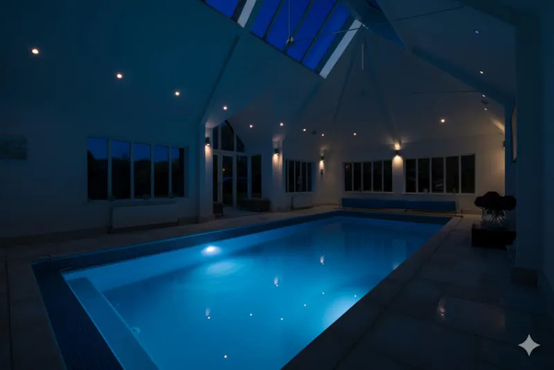 Swimming pool - indoor at Stoney Hills Modern Mansion, D2904 (photo 20)
