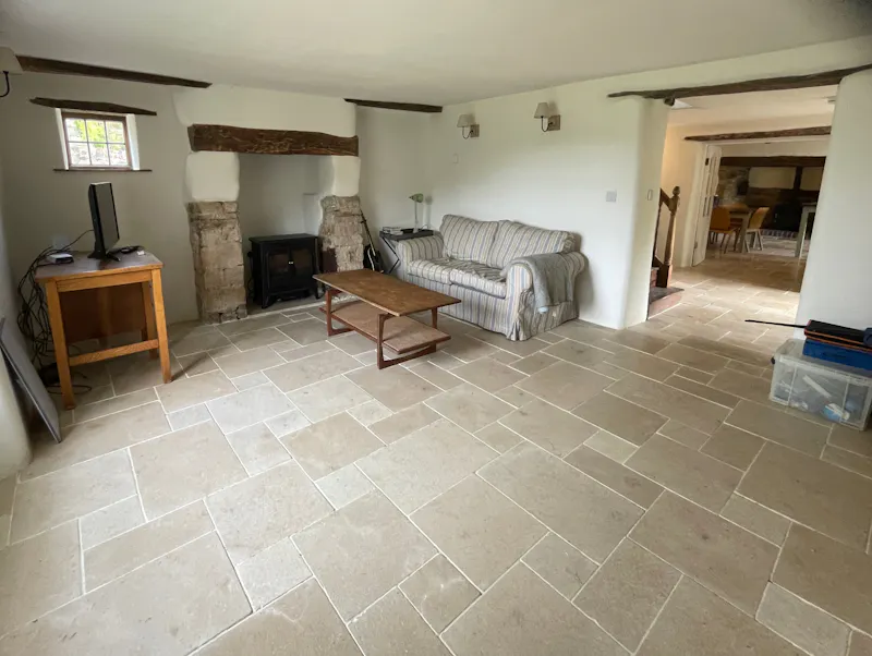 Living Room at Devon Thatched Small Holding, C964 (photo 9)