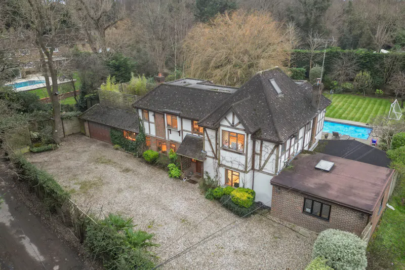 Front Exterior at Stanmore Tudor Farmhouse, E558 (photo 1)