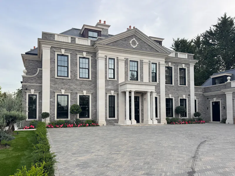 Front Exterior at Contemporary Radlett House, D2909 (photo 75)