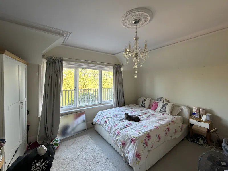 Bedroom at Riverside Tudor-Style Mansion, B2166 (photo 48)