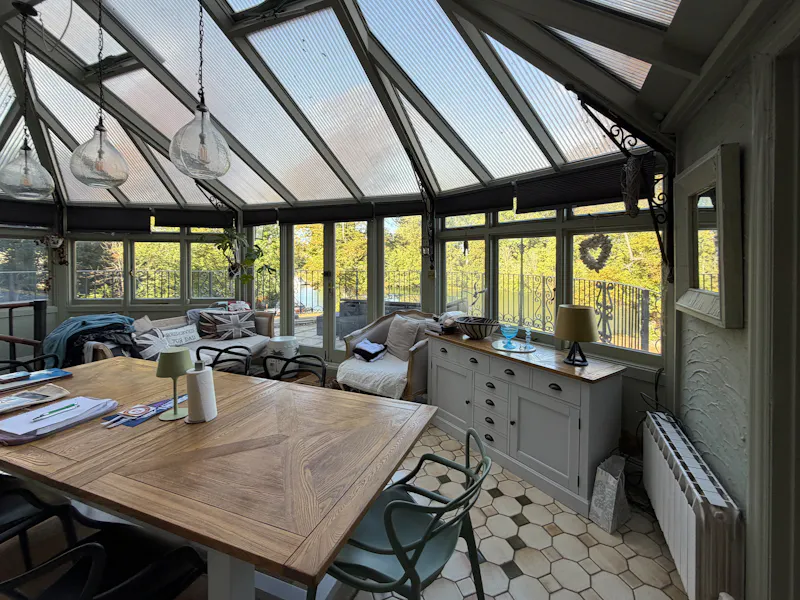 Conservatory at Riverside Tudor-Style Mansion, B2166 (photo 21)