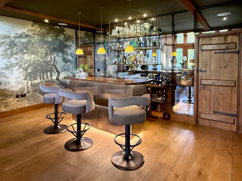 Bar at Oak Framed Hertfordshire Home, M273 (photo 20)