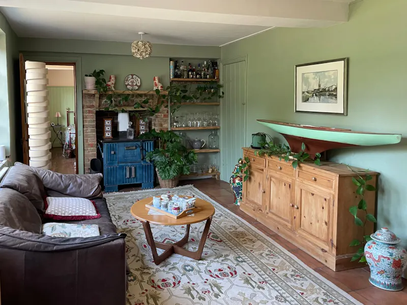 Fireplace at Stunning Surrey Hills Cottage, C759 (photo 12)