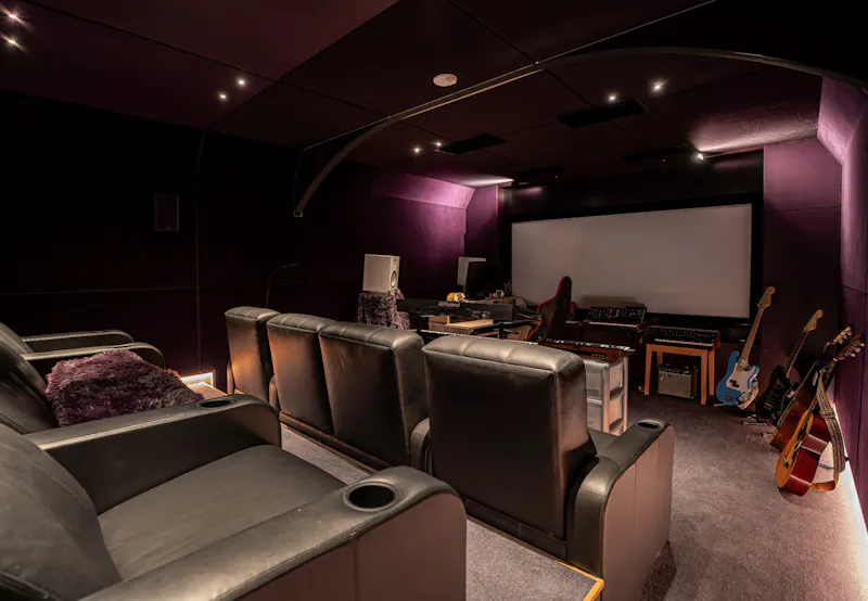 Home cinema at Large Edwardian Totteridge Home, E560 (photo 14)