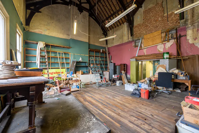 Exposed brick at Edwardian Derelict Labour Club, E561 (photo 3)